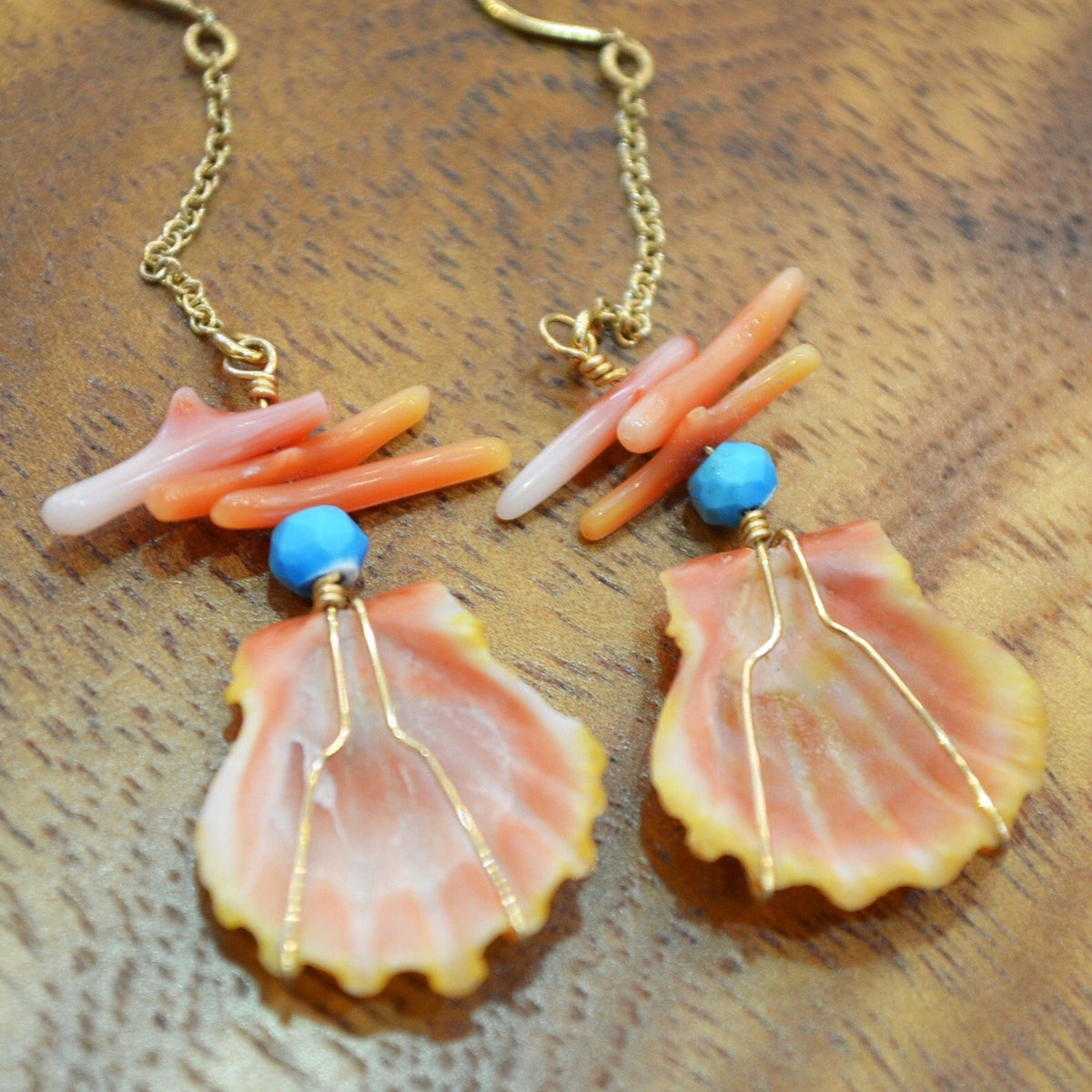 ハワイ　サンライズシェル　ピアス ハワイアンジュエリー サンライズシェルsunrise shell (with