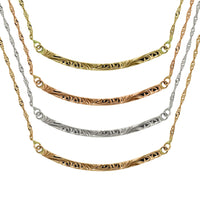 【Made To Order】Curve Bar Necklace / 2mm