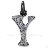 Initial Black Coated Top