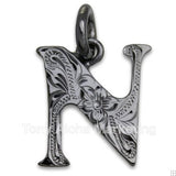 Initial Black Coated Top