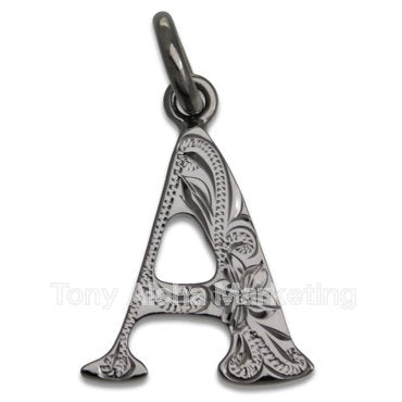 Initial Black Coated Top