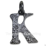 Initial Black Coated Top