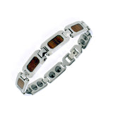 Koa Wood& Abalone Tungsten Bracelet