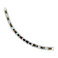 Koa Wood& Abalone Tungsten Bracelet
