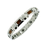 Koa Wood& Abalone Tungsten Bracelet
