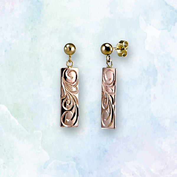 【Made To Order】 Scroll Plate Earrings
