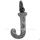 Initial Black Coated Top