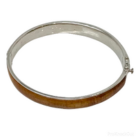 Koa Wood Hinged Bangle