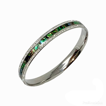 Abalone w/CZ Bangle