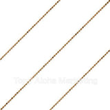 14K Mirror Ball Chain